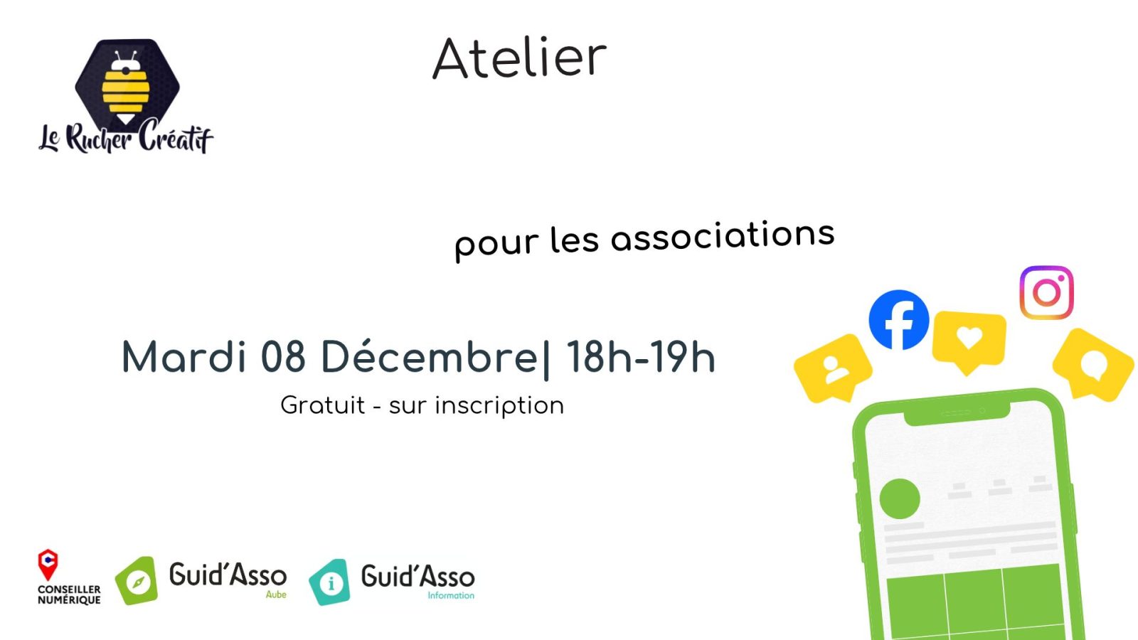 Guid’Asso : Atelier Gestion des réseaux sociaux